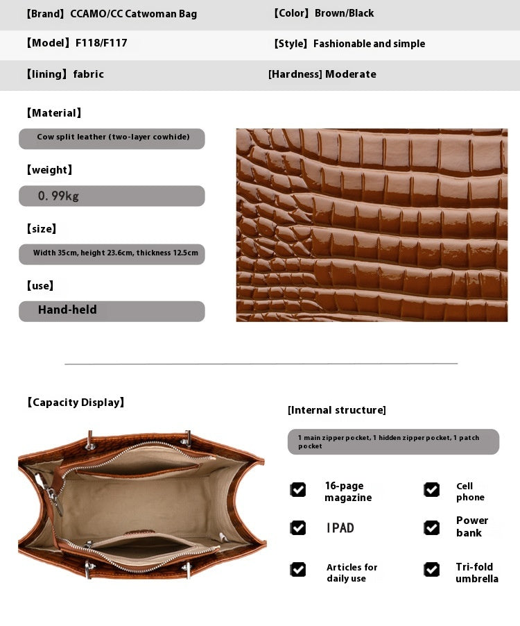 Cowhide Bag IX