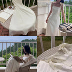 White Strapless Dress