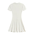 White Knitted Dress