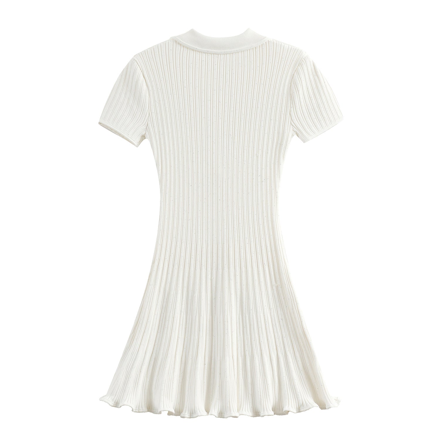 White Knitted Dress