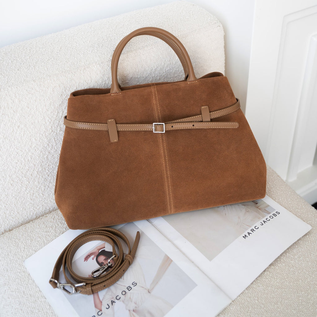Suede Crossbody Bag