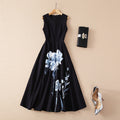 Black Flower Dress