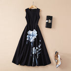 Black Flower Dress