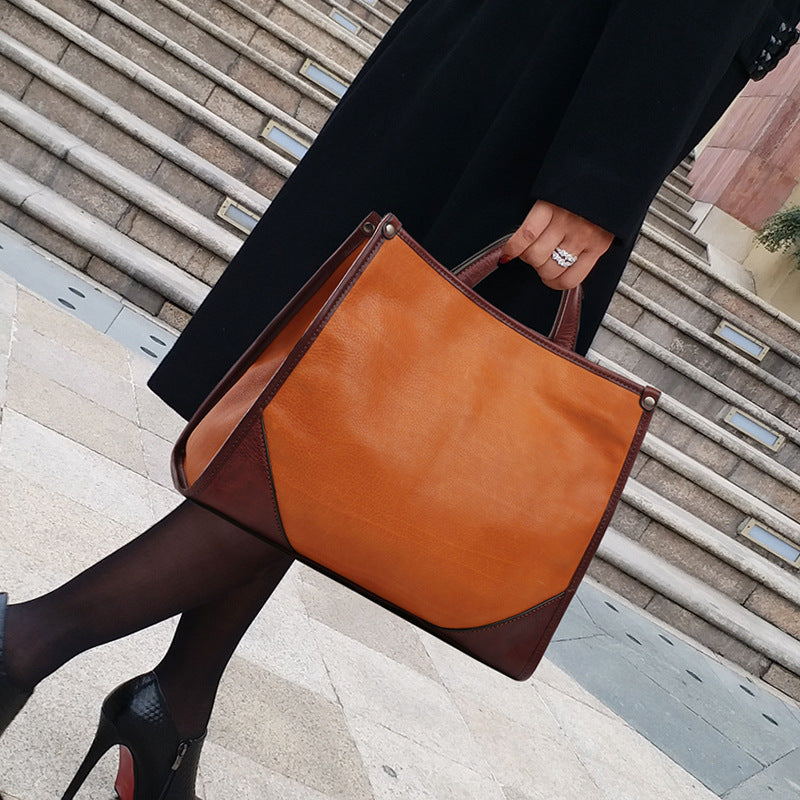 Leather Shoulder Bag 8073