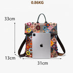 Colorful Plaid Floral Bag