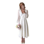 White Long Sleeve Dress