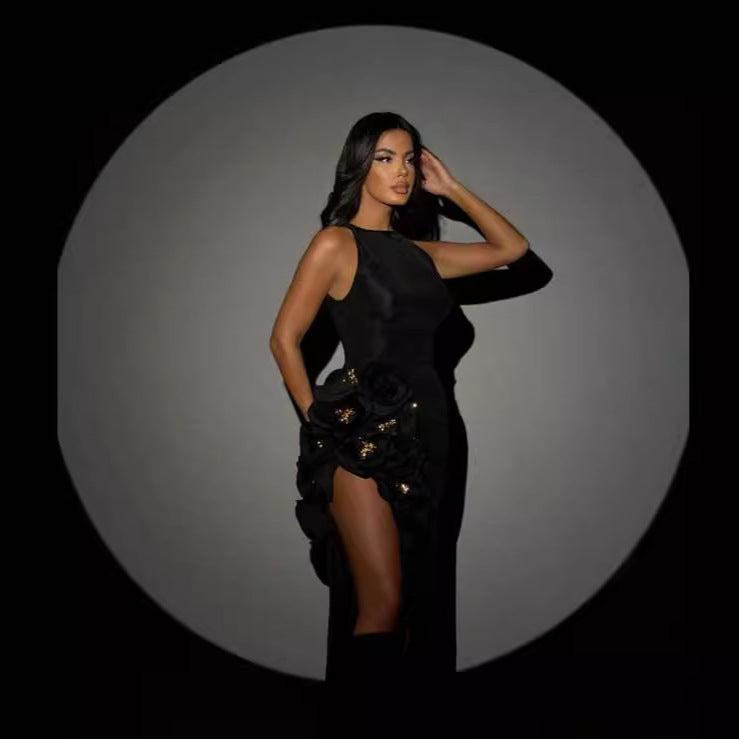 Black Three-Dimensional Dress