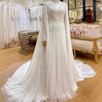 White Trailing Dress