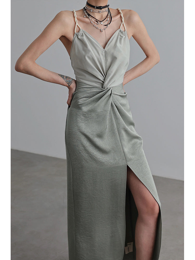 Black Pleating Dress
