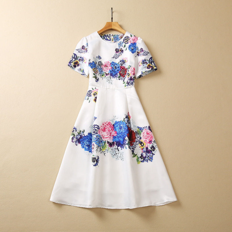 White Floral Dress