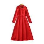 Long Sleeve Dress V
