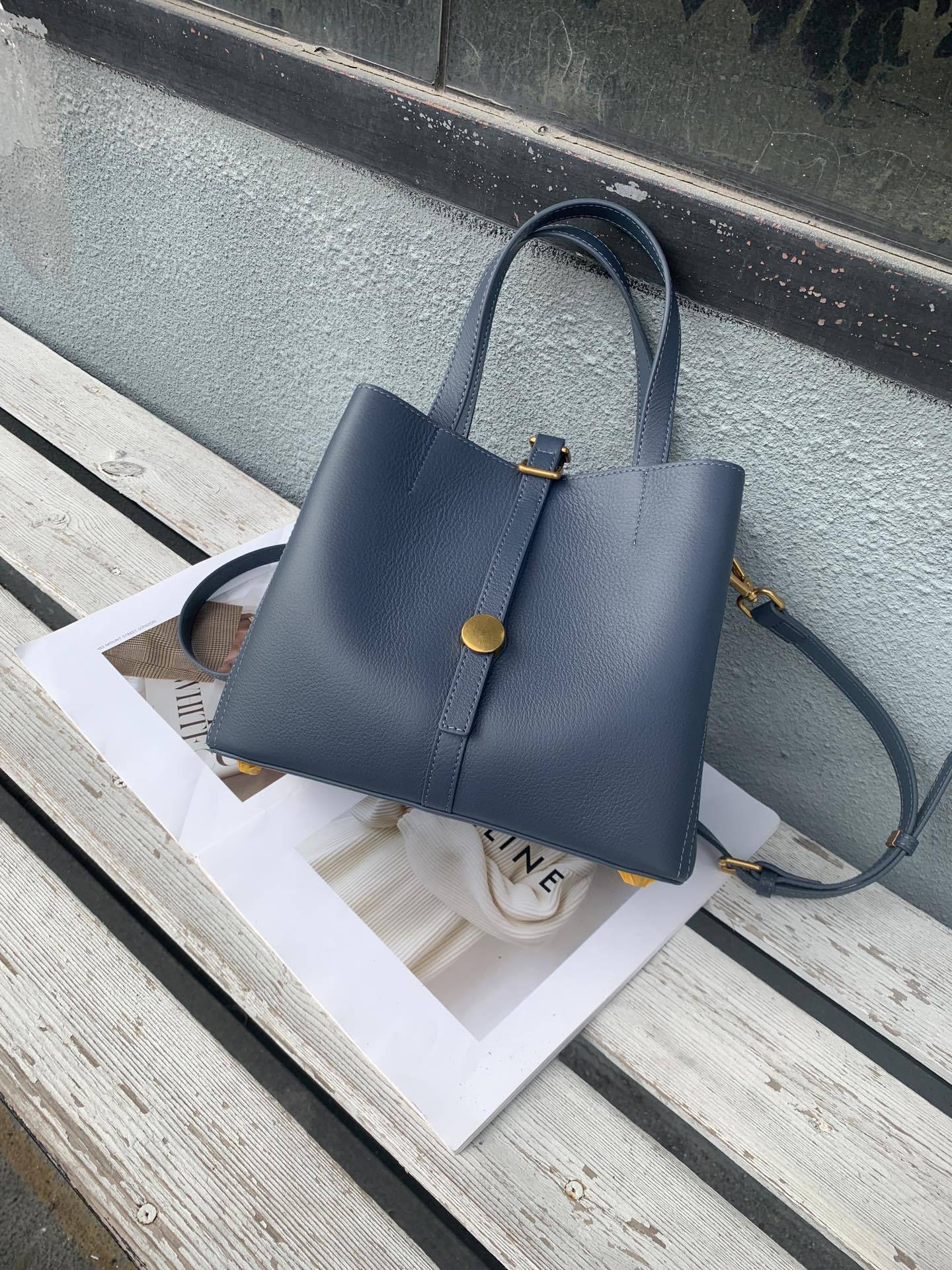 Leather Tote Bag 6669