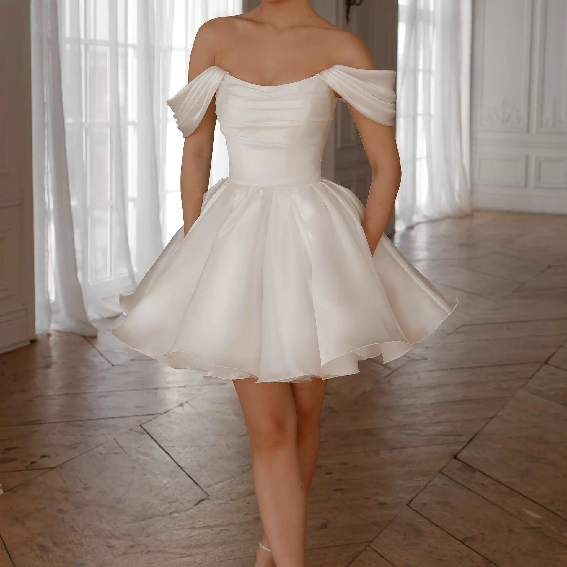 White Off-Shoulder Dress II