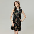 Gold Jacquard Dress