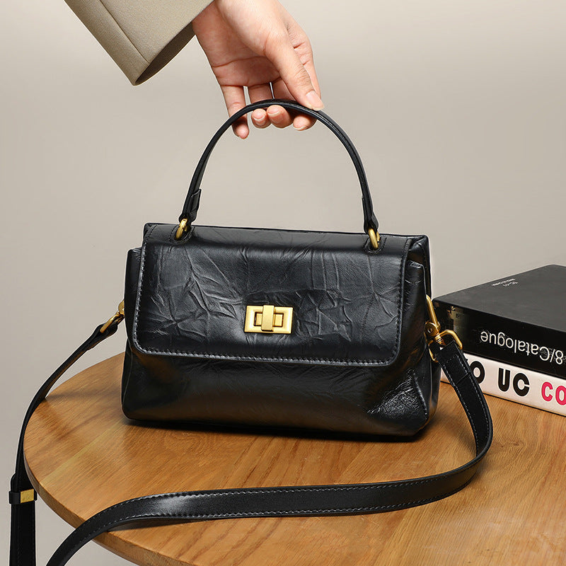 Leather Crossbody Bag 496
