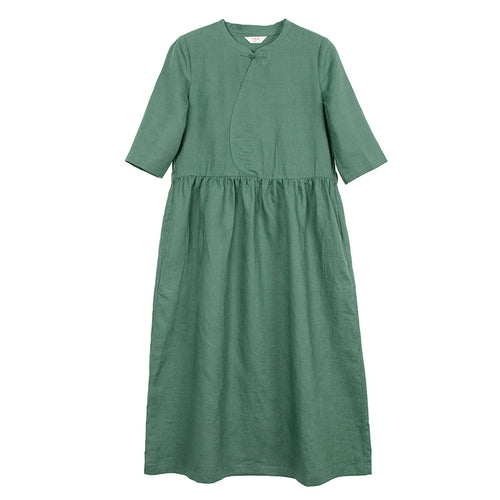 Women's Cotton Short Sleeve Dress — Romantic Dress for Date Night and Dinner