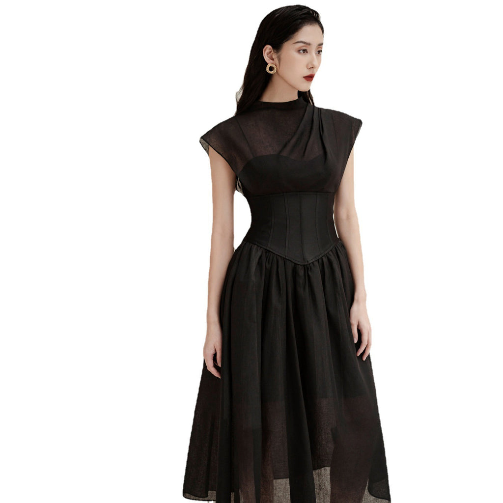 Black Pleated Dress