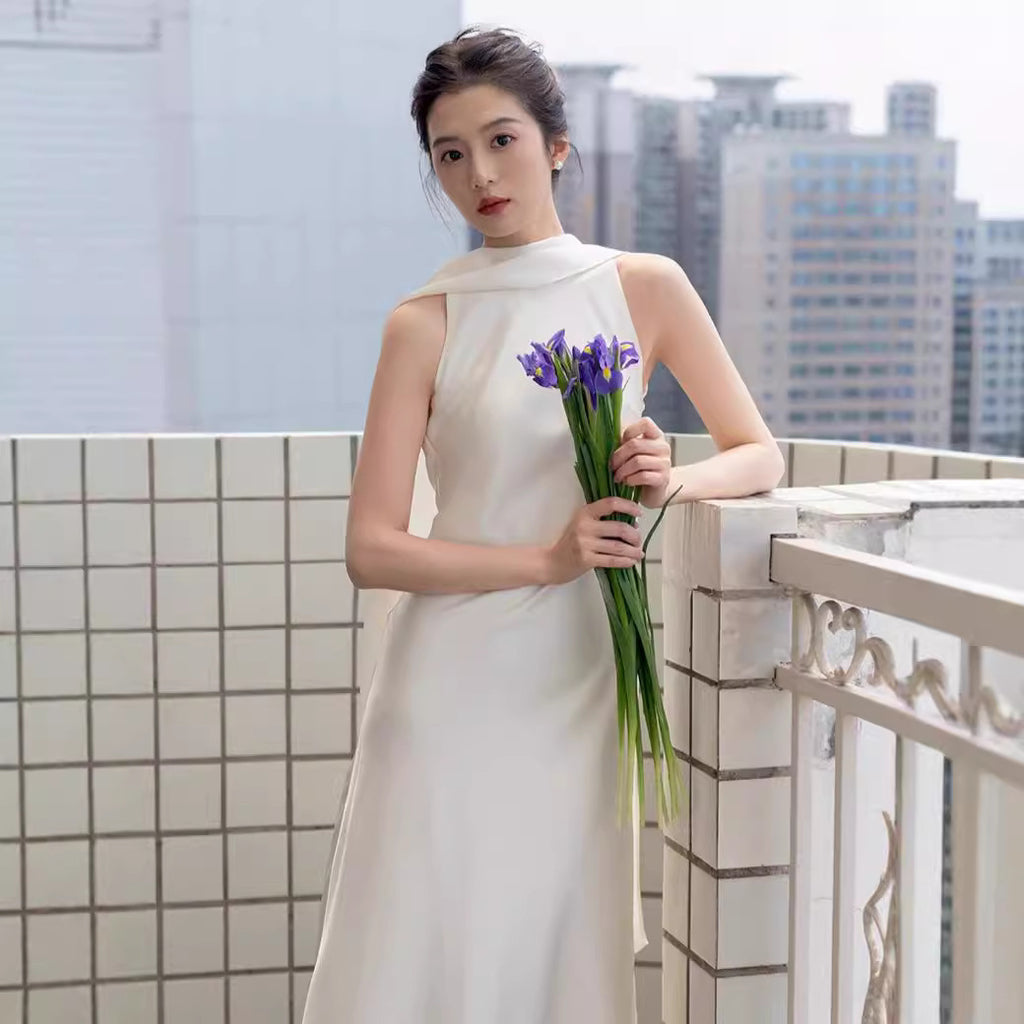 White Satin Dress II