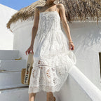 White Embroidered Dress II