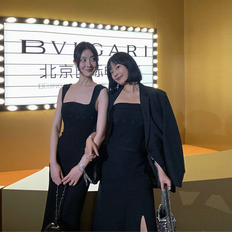 Black Square Dress