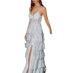 White V-Collar Dress
