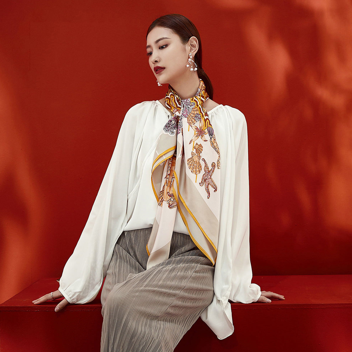 Silk Scarf 9183