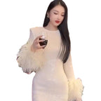 White Round Dress