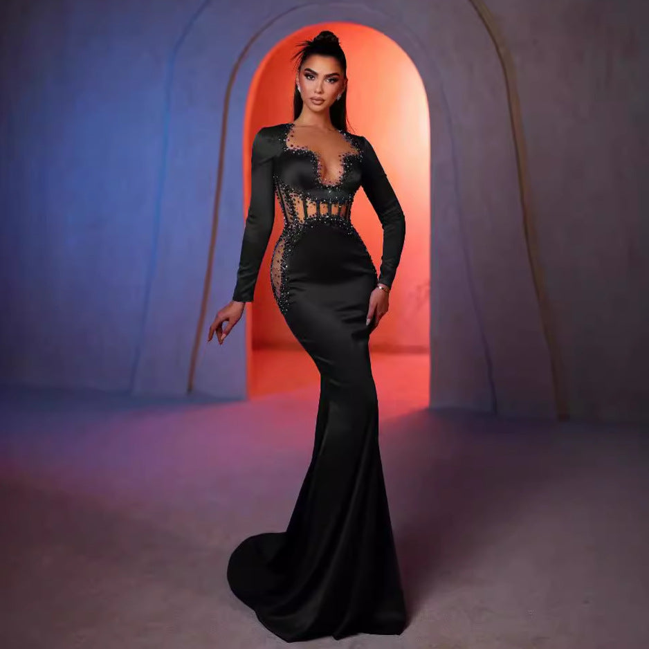 Black Beaded Dress