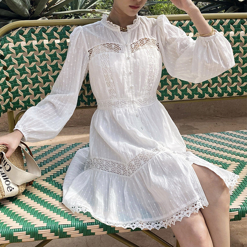 White Long Sleeve Dress II