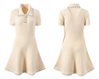 Ivory Short Sleeve Dress