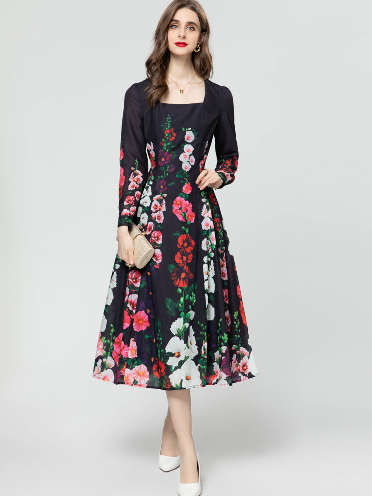 Black Printed Dress