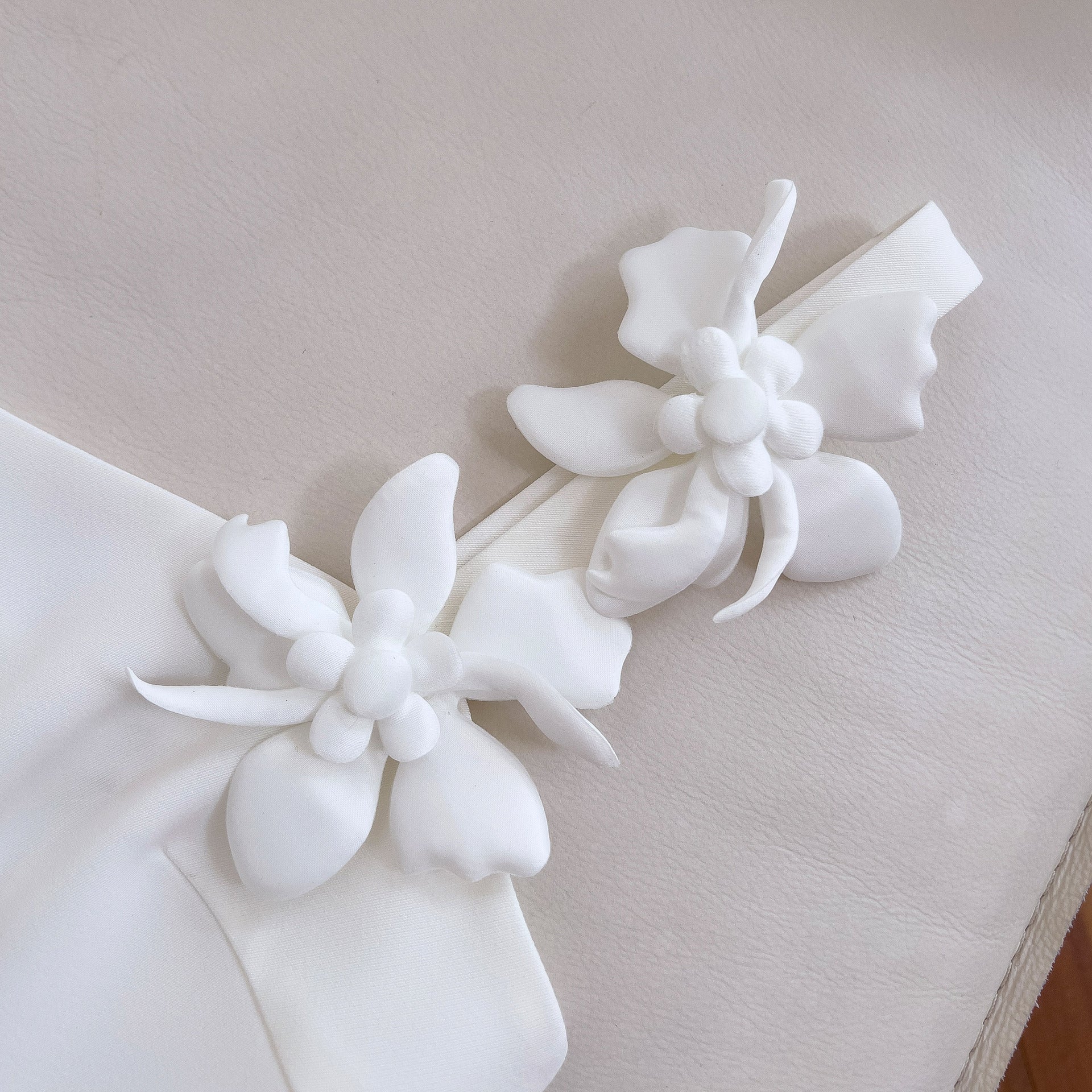 White Three-Dimensional Dress