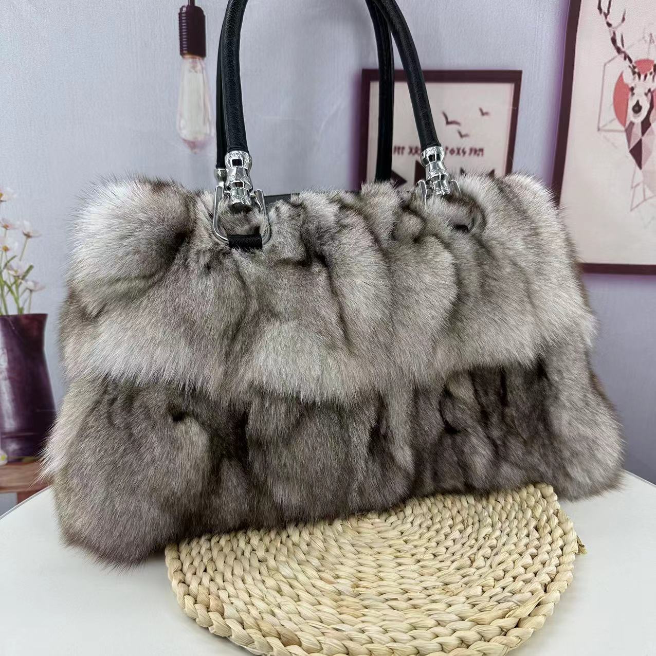 Fox Fur Bag