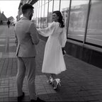 White Long Sleeve Dress