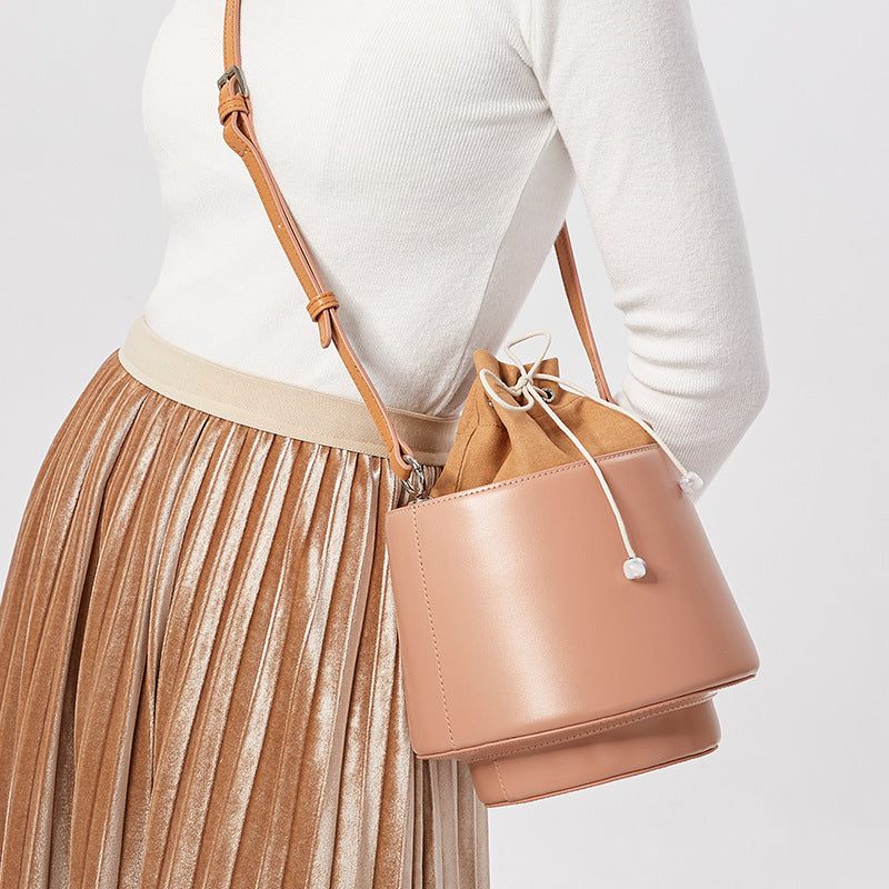 Leather Bucket Bag IV