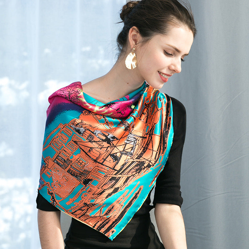 Blue Scarf II
