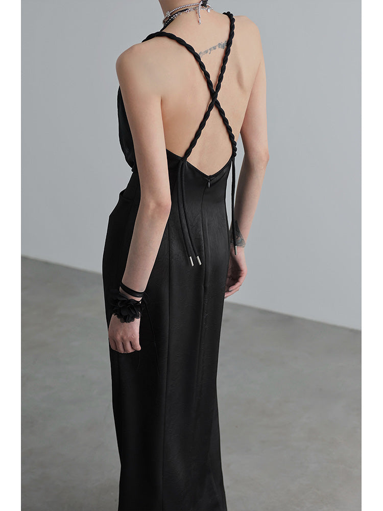 Black Pleating Dress