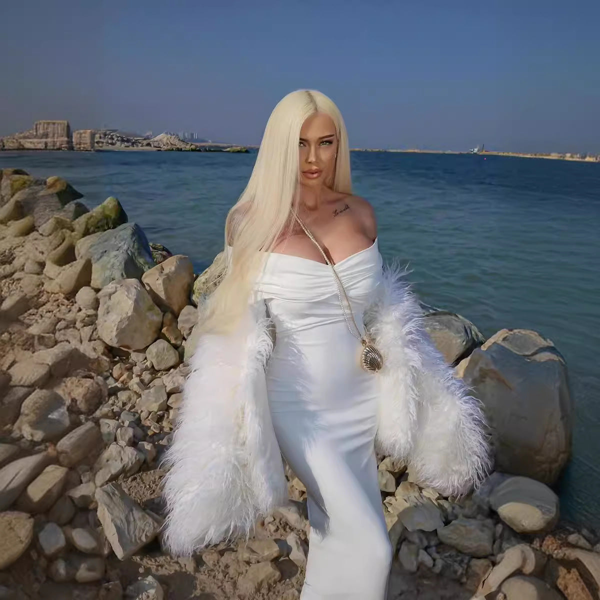 White Tube Top Dress IV