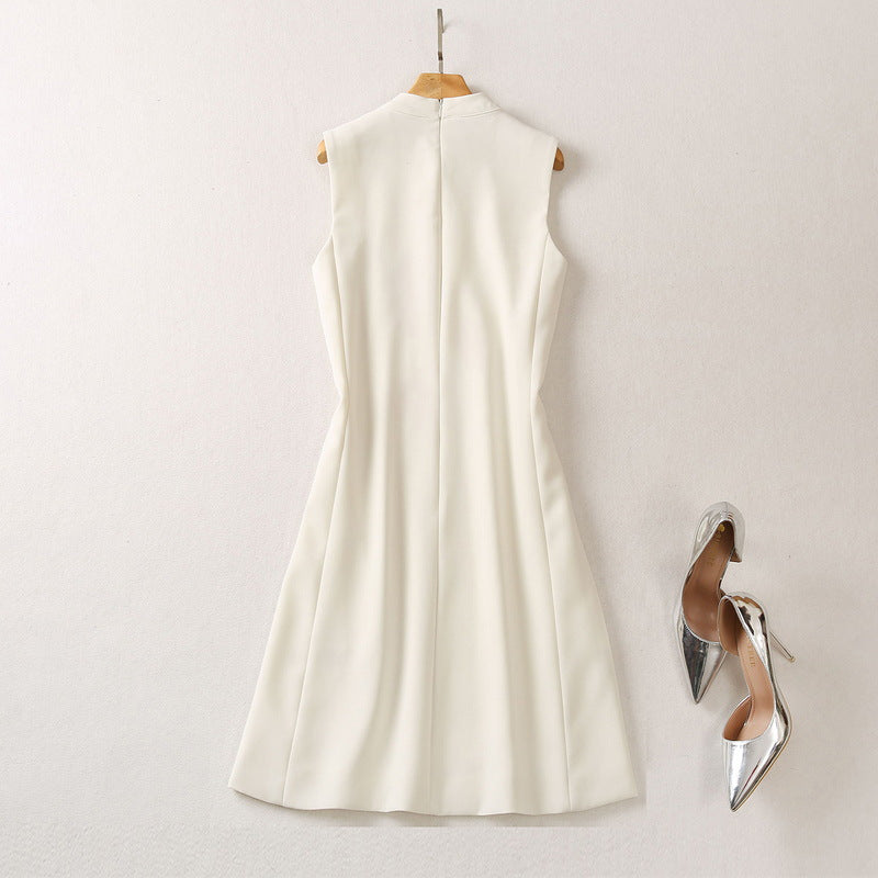 Stand Collar Three-dimensional Dress