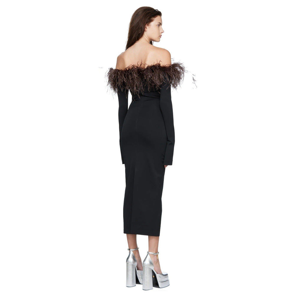 Black Off Shoulder Dress