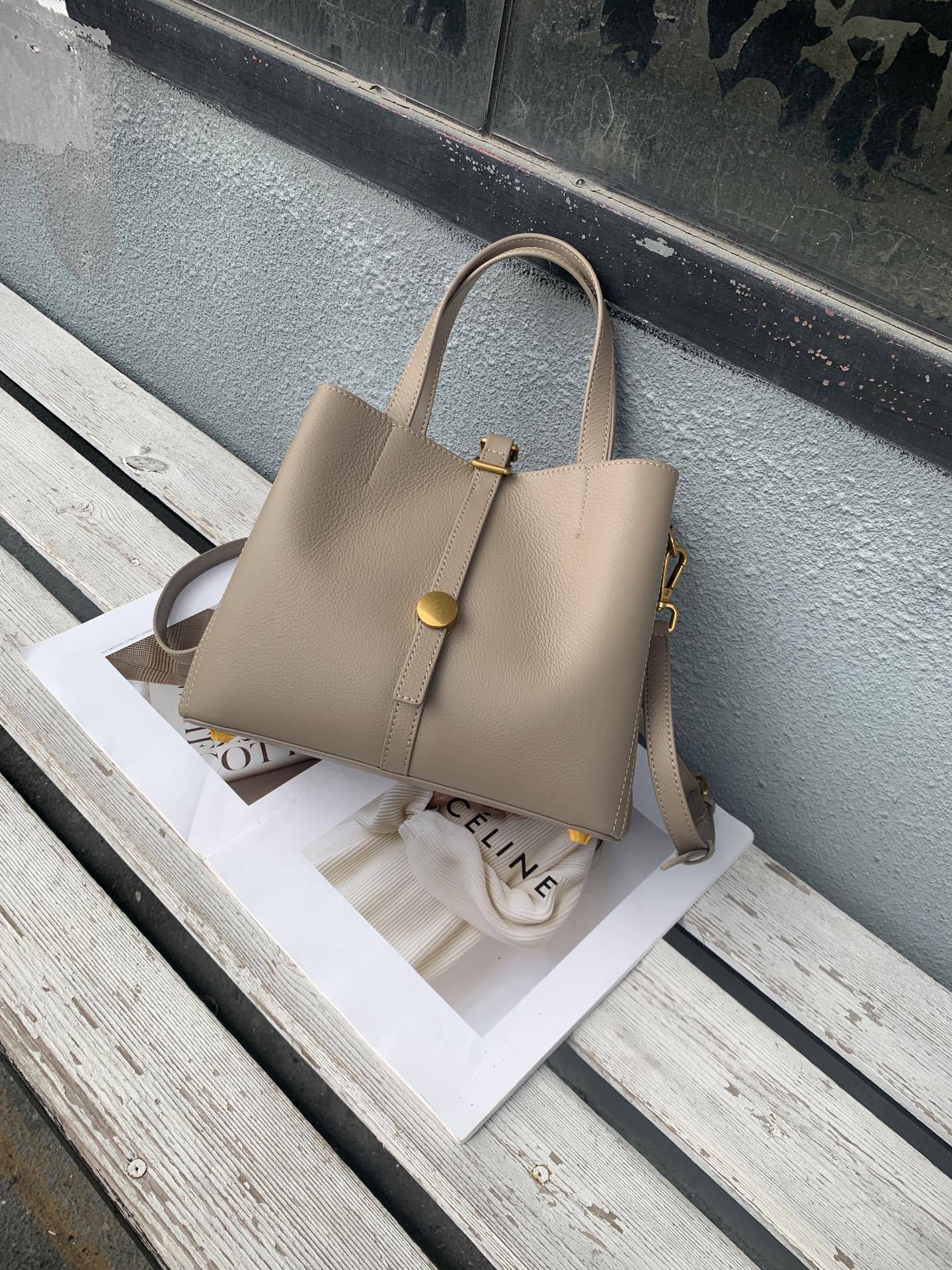 Leather Tote Bag 6669