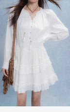 White Tassel Dress