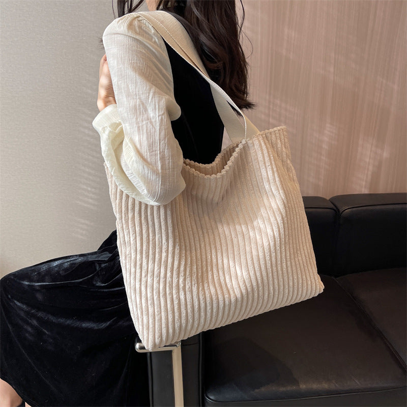 Japanese College Corduroy Bag