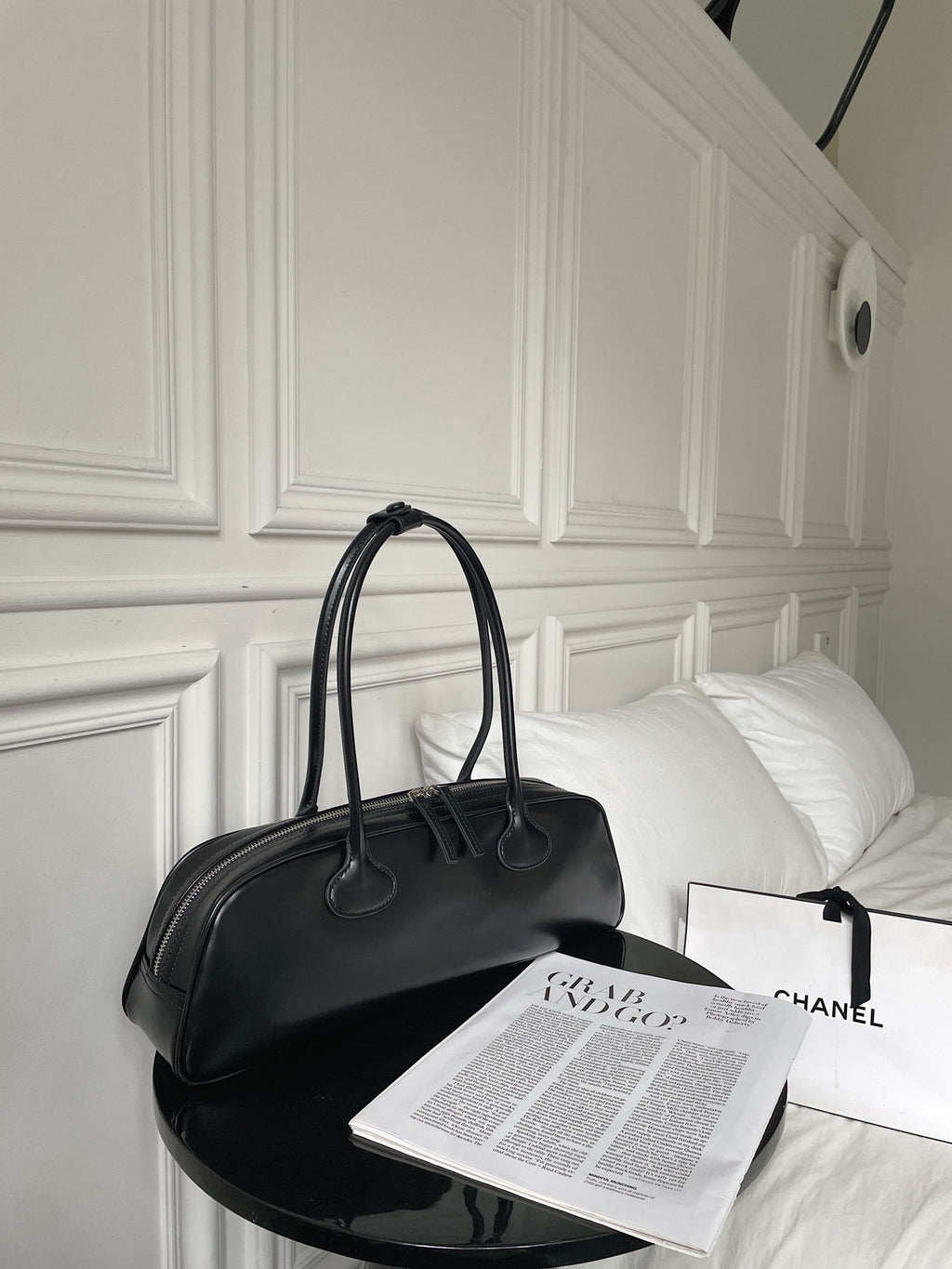 Leather Shoulder Bag 8584