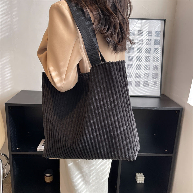 Japanese College Corduroy Bag