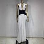 White Deep V Dress II