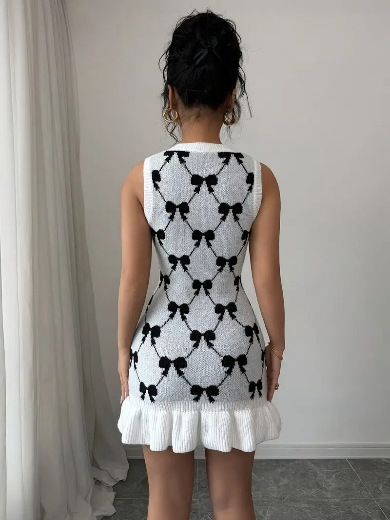 White Black Dress