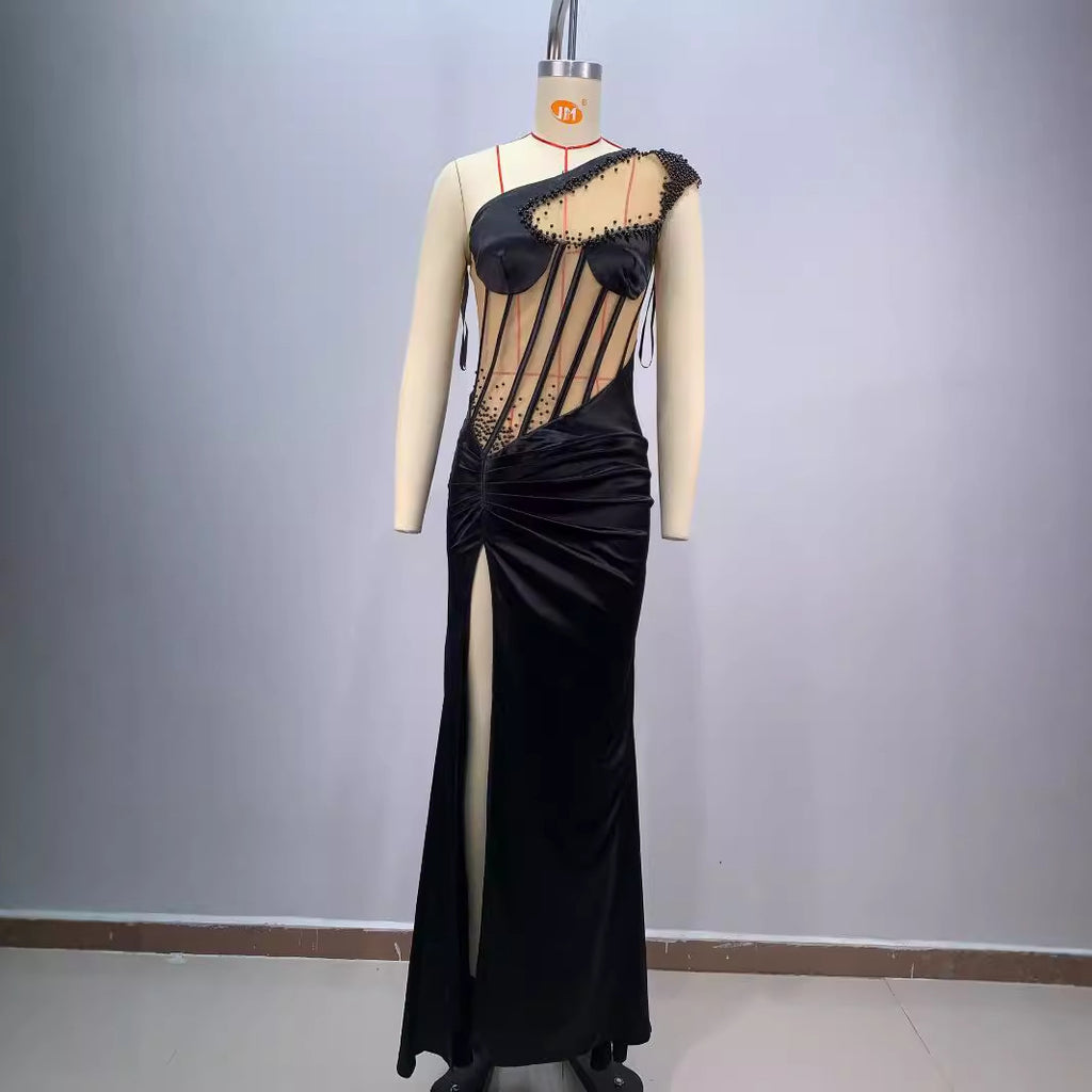 Black Oblique Dress