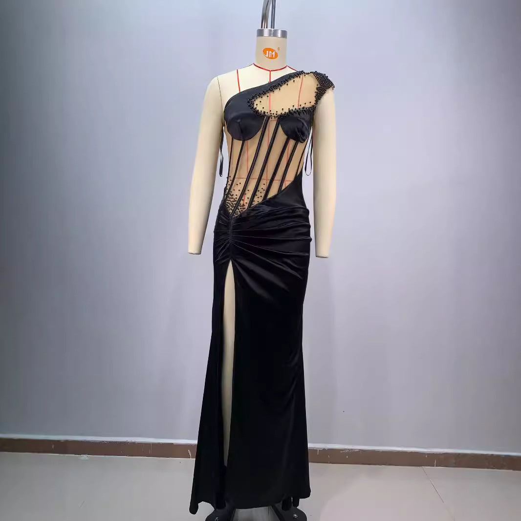 Black Oblique Dress