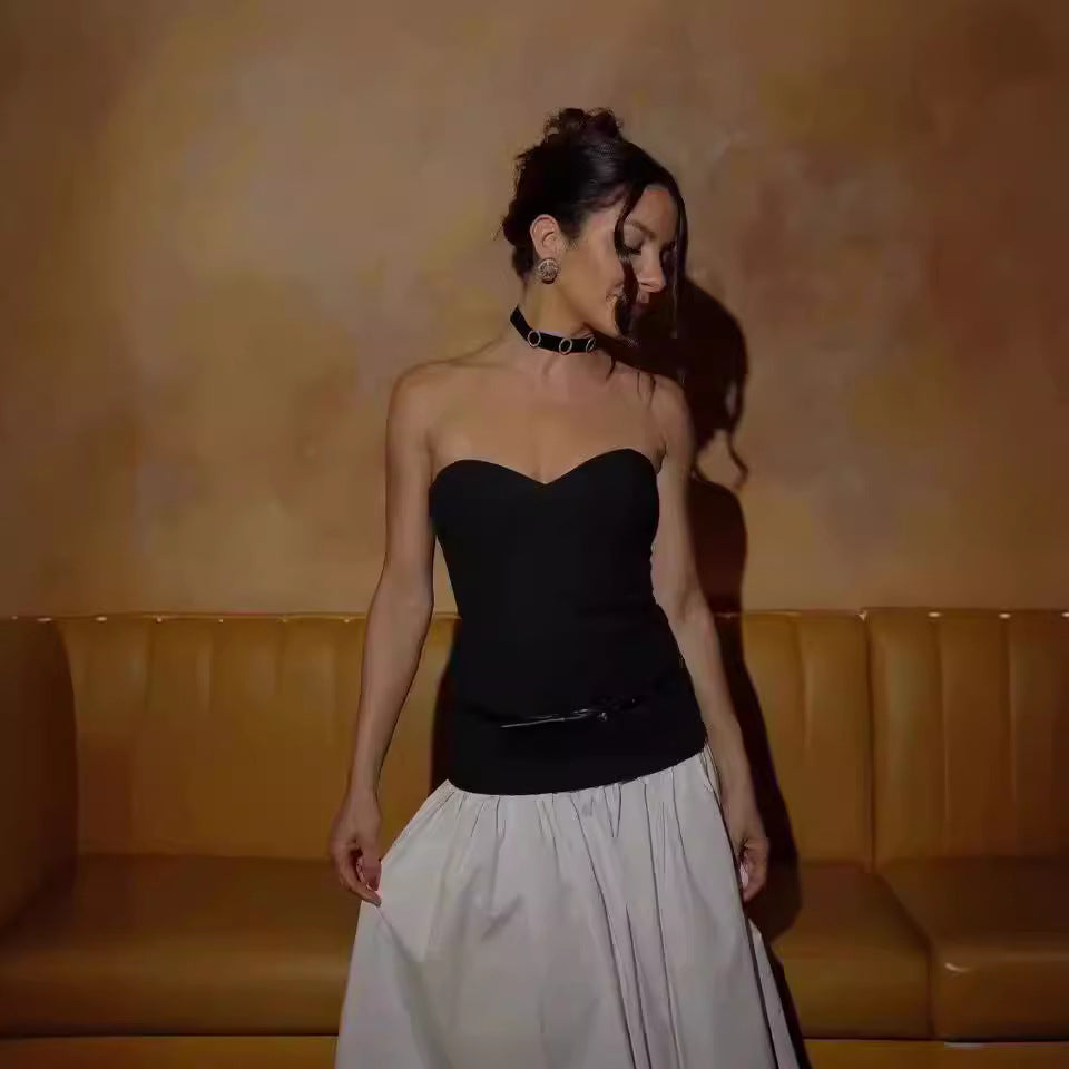 White Tube Top Dress VI